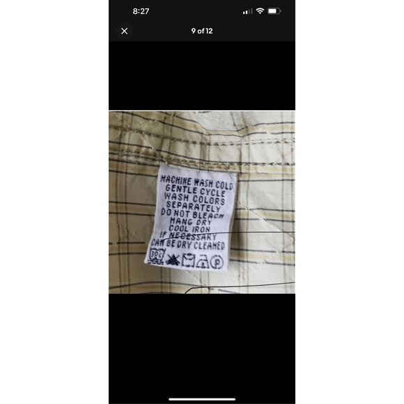 Tommy Bahama Men Green Ombre Geometric Silk Cotton Long Sleeve Button Shirt M - Picture 11 of 12